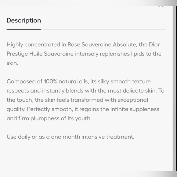 Christian Dior Prestige L'Huile Souveraine Serum-In-Oil 30ml/1oz. NIB. MSRP$395 - Picture 7 of 12